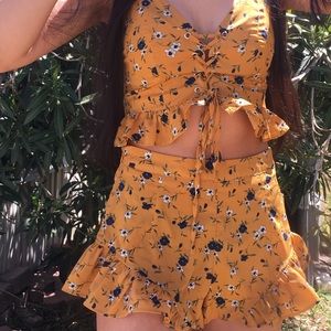 cute yellow two-piece set!!!